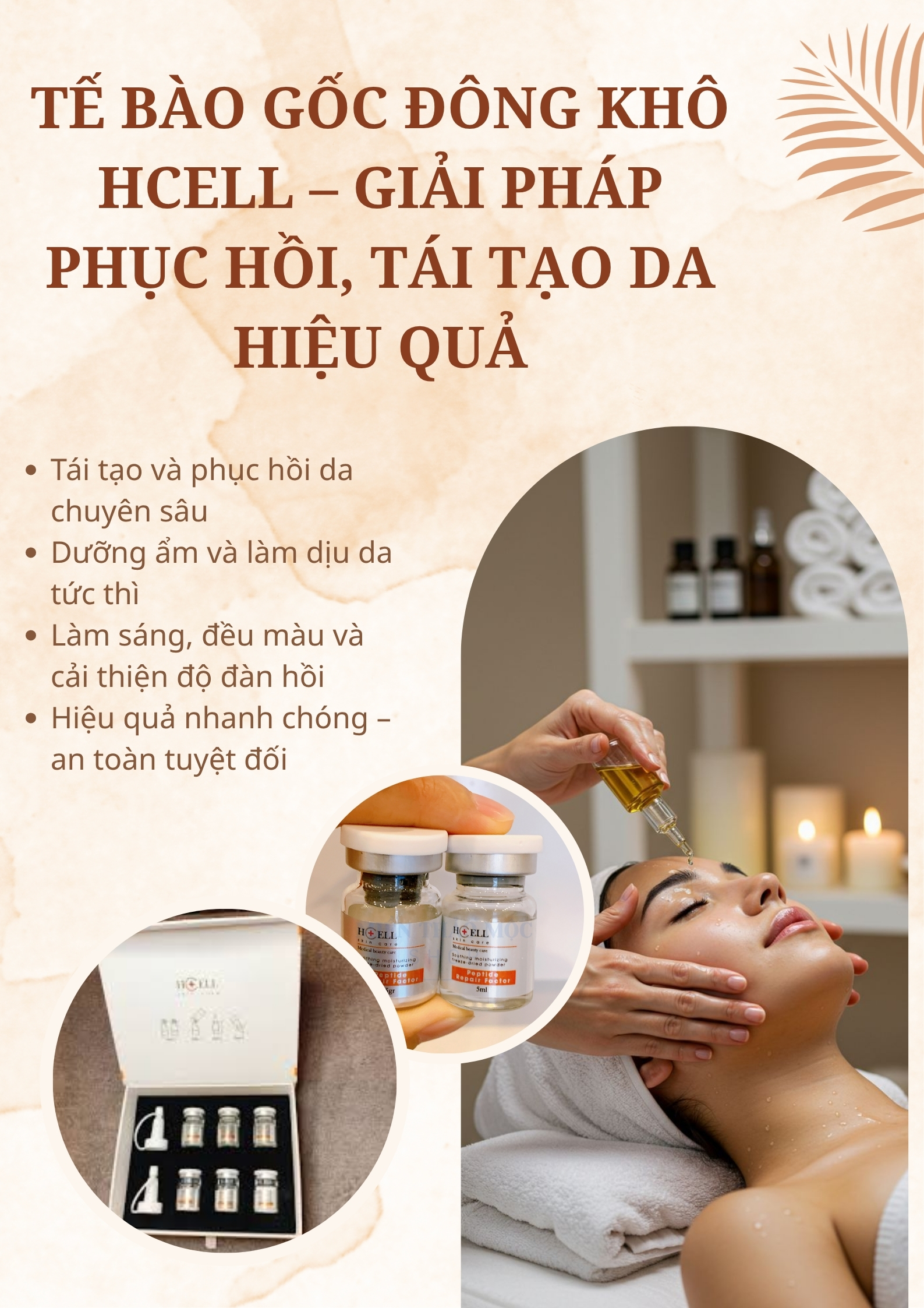 Tế Bào Gốc Đông Khô Hcell – Giải Pháp Phục Hồi, Tái Tạo Da Hiệu Quả